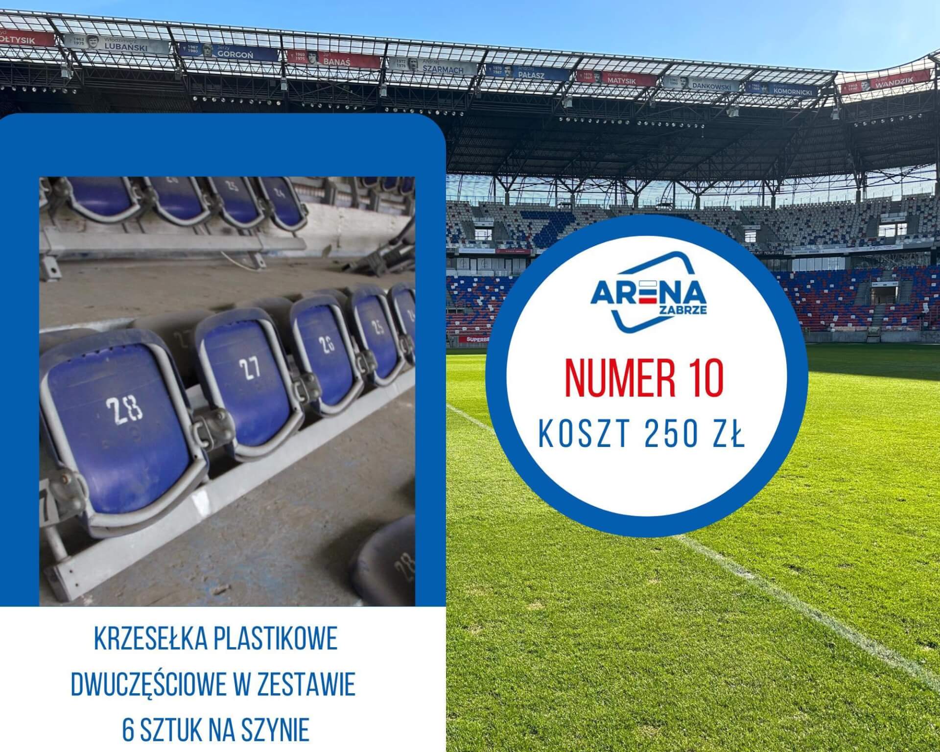 Krzesełka z Areny Zabrze wariant 10