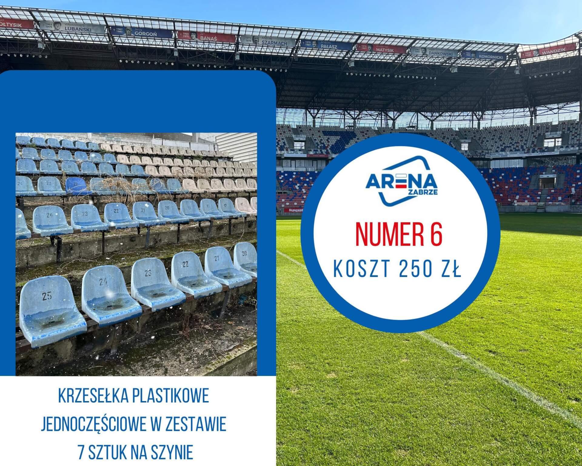 Krzesełka z Areny Zabrze wariant 6