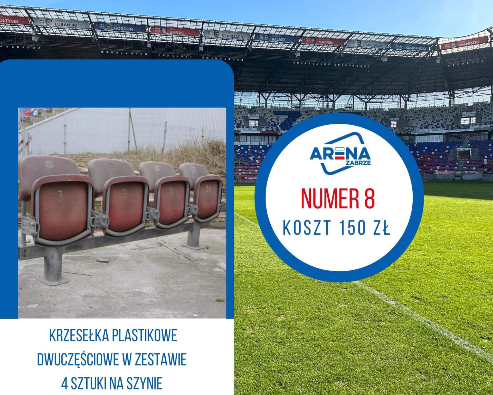 Krzesełka z Areny Zabrze wariant 8