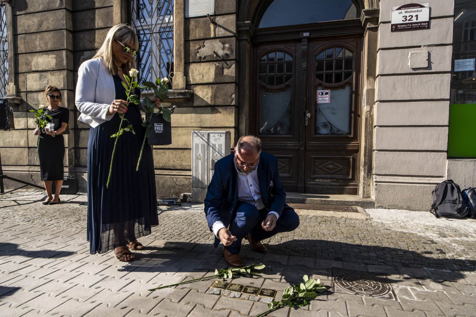 Stolpersteiny na ul. Wolności w Zabrzu