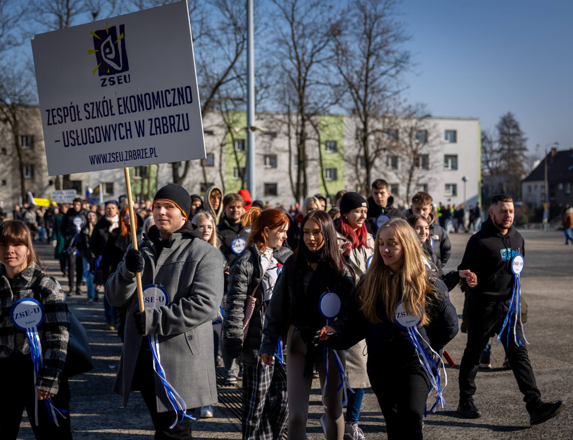 Polonez maturzystów w Zabrzu