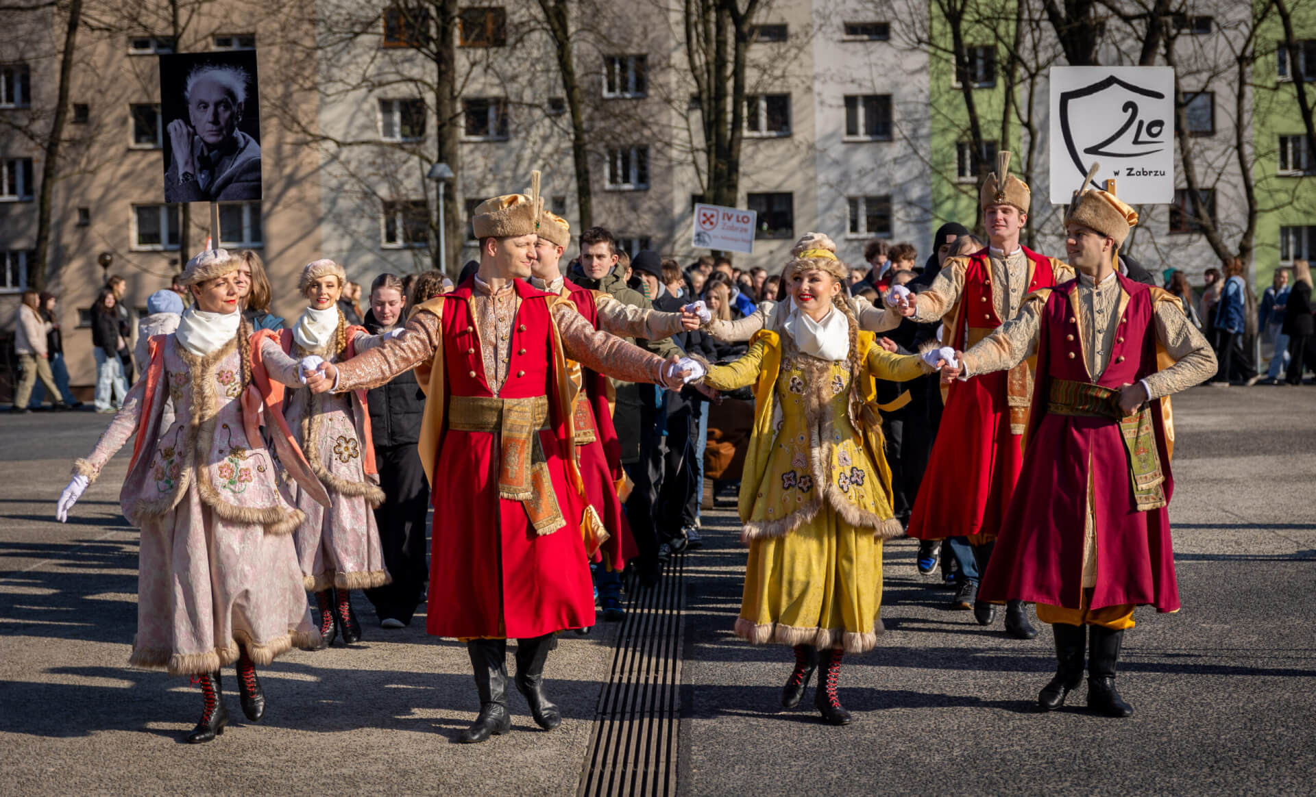 Polonez maturzystów w Zabrzu