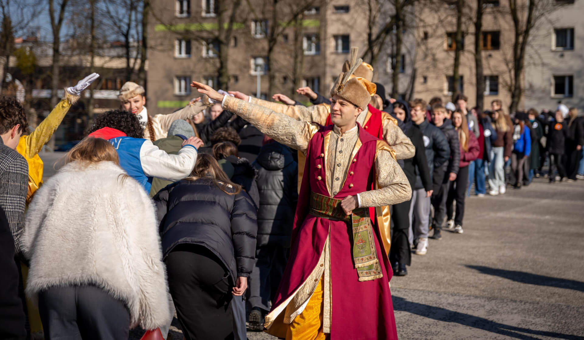 Polonez maturzystów w Zabrzu